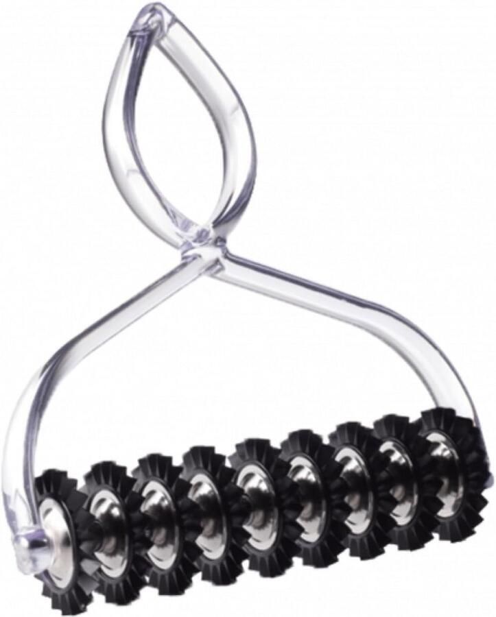 Pastasnijder Pastamachine Zelf Pasta Maken 9 Zigzag Wielen 14.5 x 15 x 4 cm Zilver