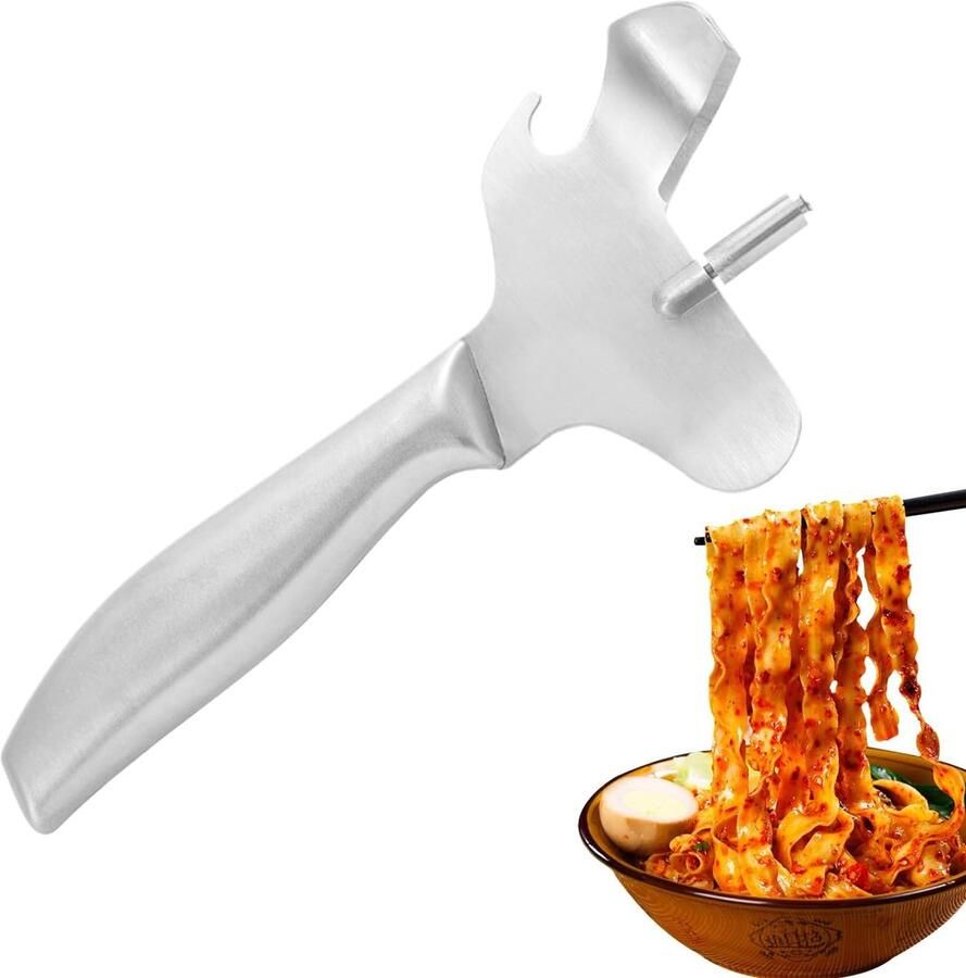Pastasnijder Roestvrij Keukenrolhouder Maaltijden Bereiden Instelbare Diktecontrole 185 cm Zilverkleurig