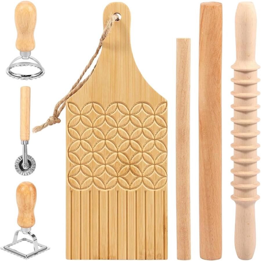 Pastasnijder Wiel Deeg Snijder Keuken Koken Food-Grade Hout Zoals Afgebeeld N.v.t