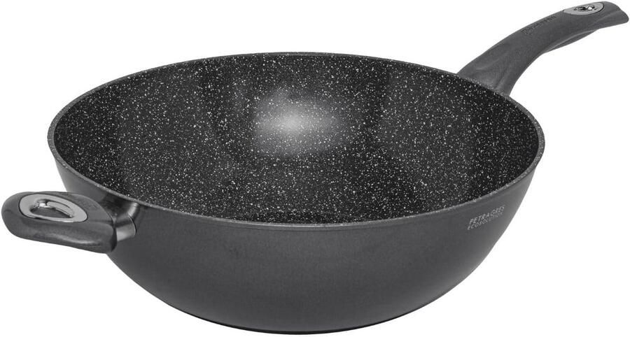 Pastazeef Koekenpan Pasta Koken PFAS-vrije Coating 32 cm Diameter Donkergrijs