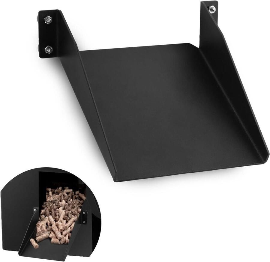 Pellet Goot Grill Accessoire Barbecue Schoonhouden Magnetische Bevestiging 13 x 145 cm Zwart