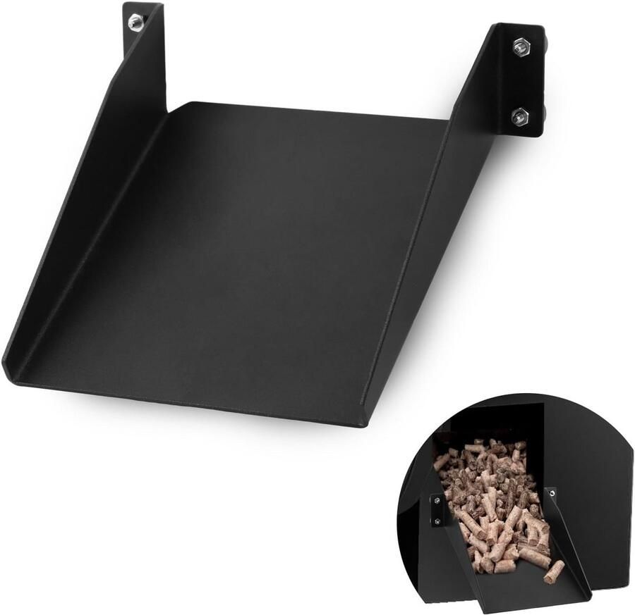 Pellet Hulp Goot Grill Accessoire Schoon Grillen Magneet Bevestiging 13 x 14.5 cm Zwart