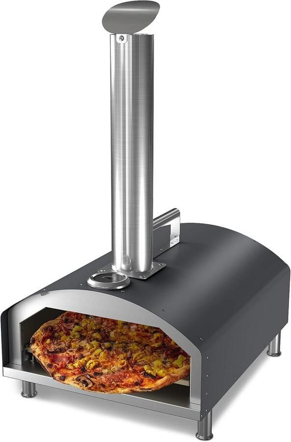 Pellet Pizzaoven en Grill voor Buiten RVS Hoge Temperatuur