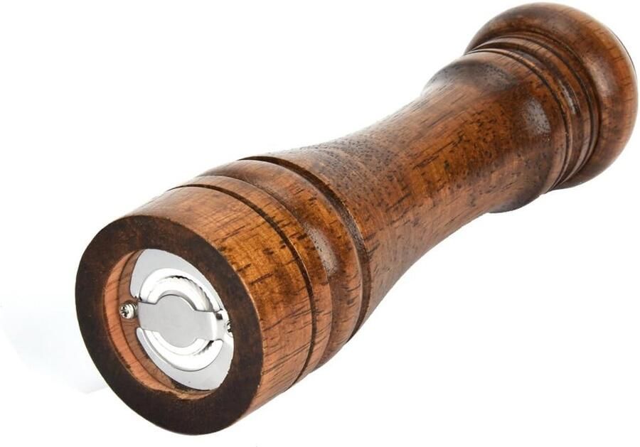 Pepermolen Peper Grinder Hout Set Solid Met Sterke Verstelbare Keramische Grinder