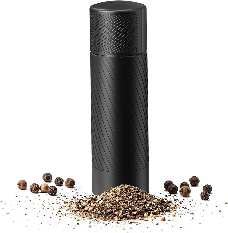 Pepermolen Peper Grinder Zwaar Gebruik Peper Molen Metaal Hoog Vermogen Pepermolen Handmatige Pepermolen met Instelbare Grofheid en Roestvrij Stalen Blad