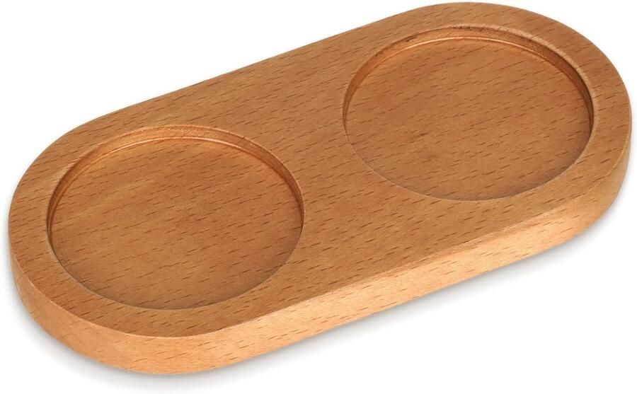 Pepermolens pepermolenhouder molens en strooier zoutaccessoires zwart hout pepermolenplank voor 2 molens accessoires keukenopberghouder (bruin)