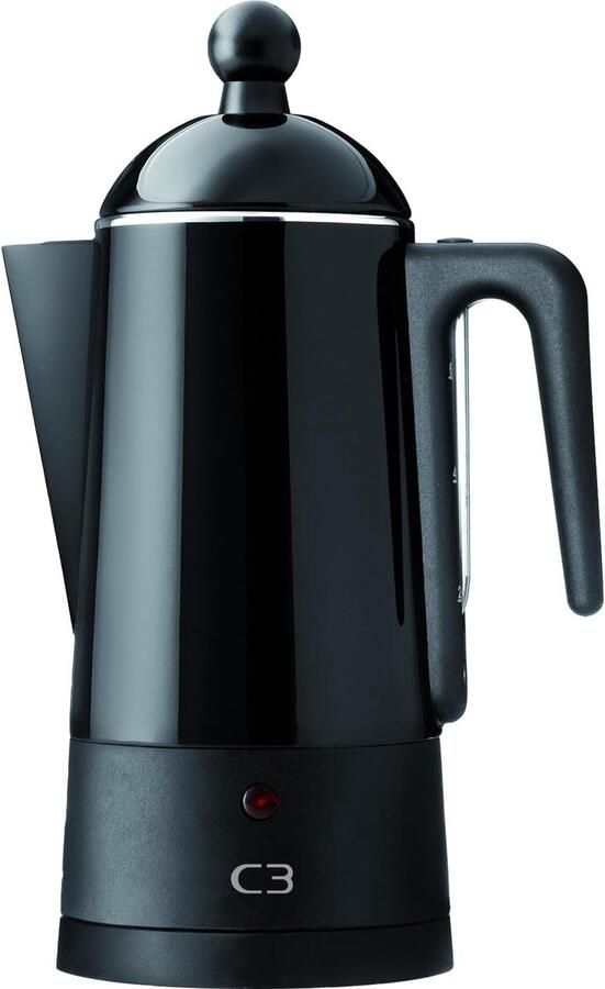 Percolator Koffiezetter Klassieke Koffie Zetten Warmhoudfunctie 6 Koppen Zwart