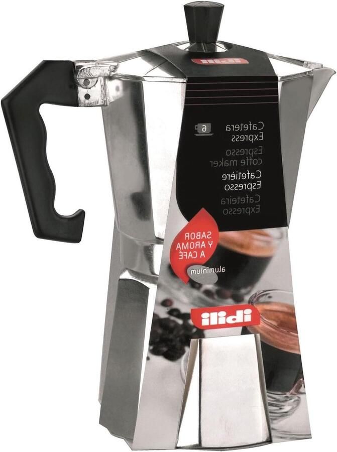 Percolator Koffiezetter Moka pot Koffie Zetten Aluminium Design 6 Kopjes Aluminium