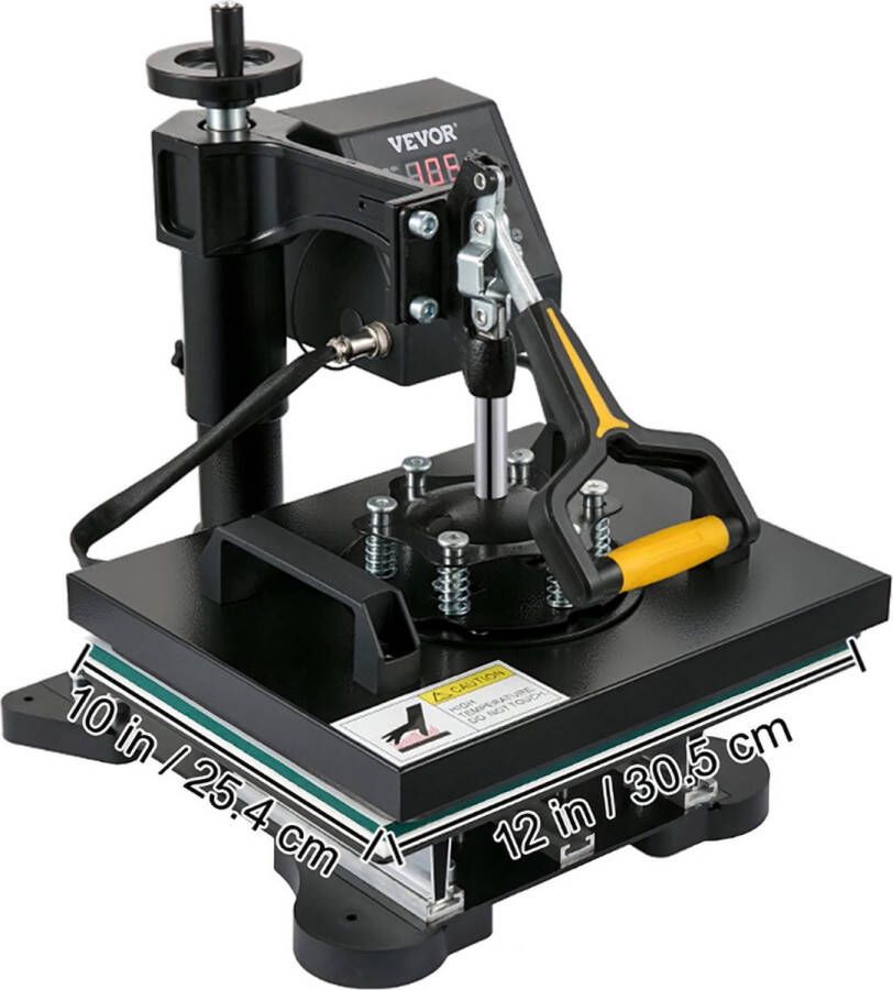 PerfectGear Transferpers Drukmachine Hittepers Drukpers Heat Press Machine Sublimatie Printer 650W