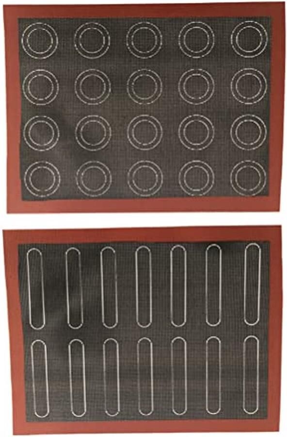 Perforated Silicone Baking Mat for Baking Pizza Pastry and Cookies Nonstick and Reusable Oven Liners