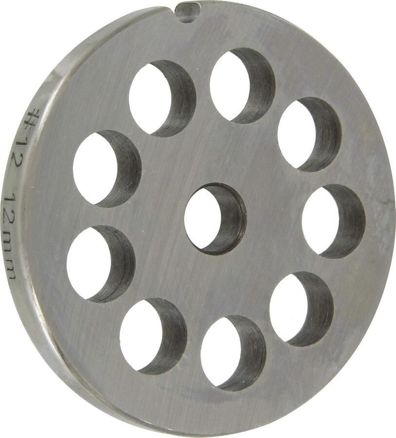 Perforatieschijf no. 12 voor vleesmolen 12 mm dik ideaal voor vleesverwerking ShopVlot