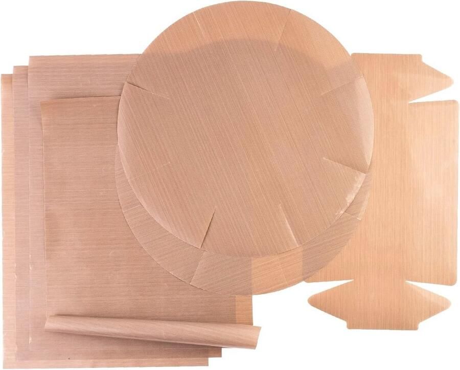 Permanente Bakfolie Set van 7 Herbruikbare Bakmatten voor Oven en Magnetron