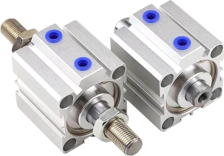 Compacte Cilinder Dubbelwerkend Pneumatisch Industriële Automatisering Aluminium Legering 30mm Slag Metaal