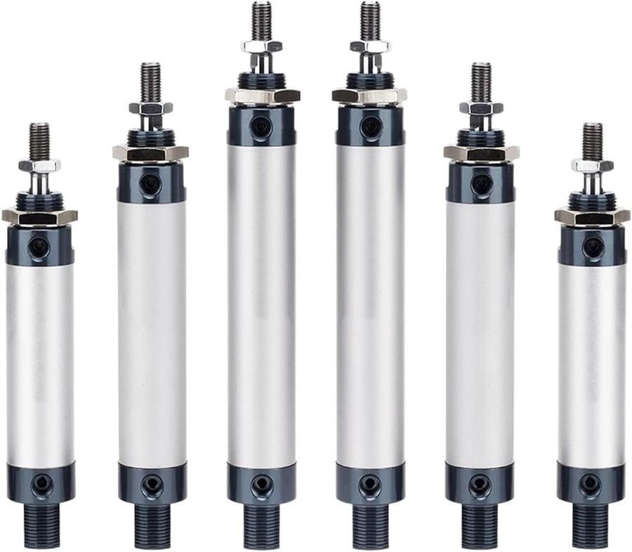 Lucht Cilinders Dubbele Actie Industriële Automatisering Mini Boring Ontwerp 16mm Boring 75mm Slag Metaal