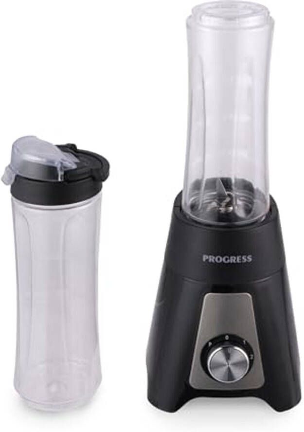 Persoonlijke Blender – Elektrische Smoothie Maker 600ml Capaciteit 2 Snelheden met Pulsfunctie Inclusief 2 Draagbare Sportflessen 400W