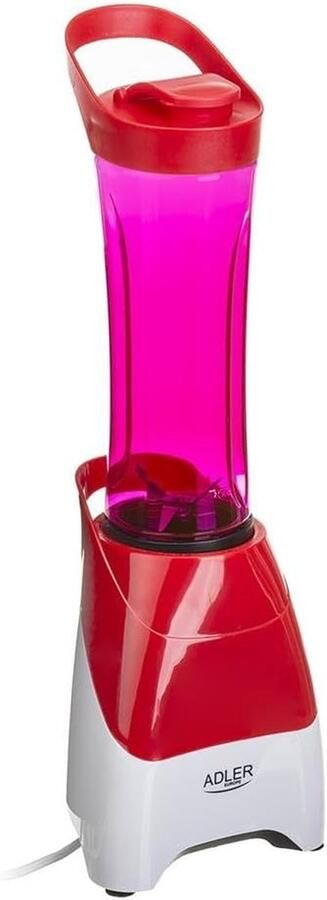 Persoonlijke Blender Smoothie Maker Snelle Drankjes Maken Inclusief Twee Bekers 06 Liter Kom Rood