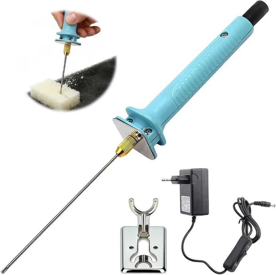 Piepschuimsnijder Elektrisch Styrocutter Schuim Modelbouw Knutselen Snel Opwarmend 10 cm Draad Zwart