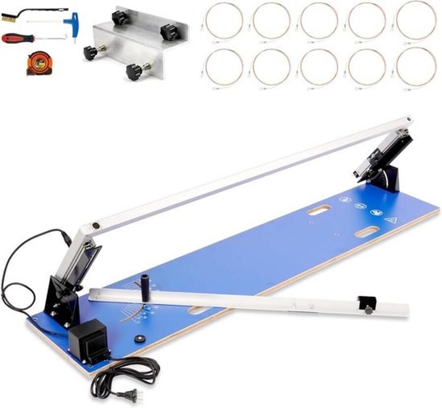 Piepschuimsnijder Hete draadsnijder Isolatiemateriaal snijden Precisiesysteem 1370 mm snijlengte Blauw