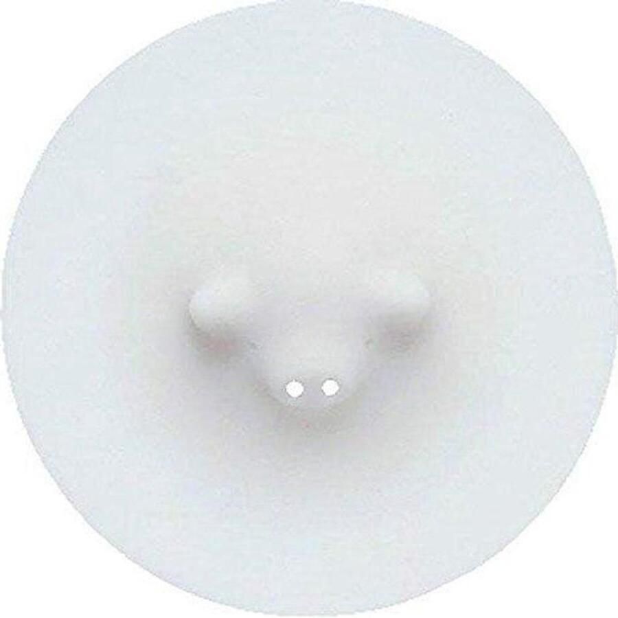 Piggy Steamer Stoomdeksel Varken Gelijkmatig Koken Hittebestendig Siliconen 21 cm Wit