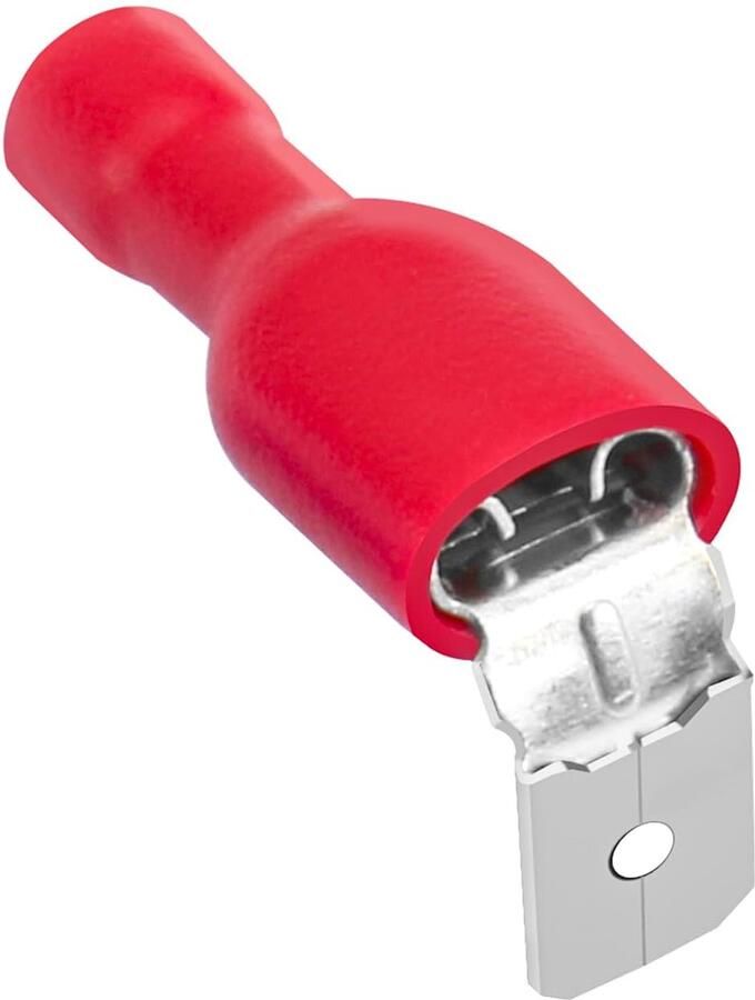 Piggyback Spade Crimp Terminal Connector 0.5-1.5mm² 22-16 AWG Rood 25PCS