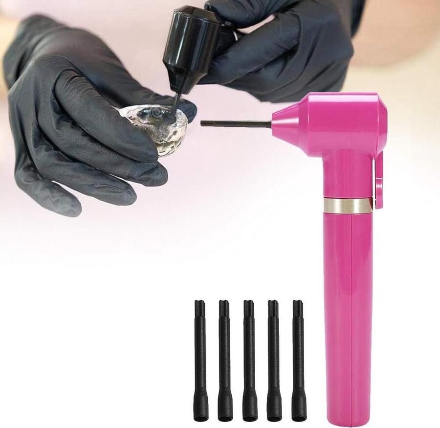 Pigment Mixer Ink Mixer Tattoo Mixer Pigmenten Mengen Inclusief 5 Mixstokjes 13 cm Roze