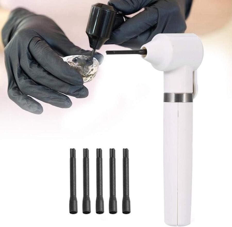 Pigment Mixer Inkt Blender Tattoo Kleuren Mengen Elektrische Bediening 5 Stuks Sticks Wit - Foto 2