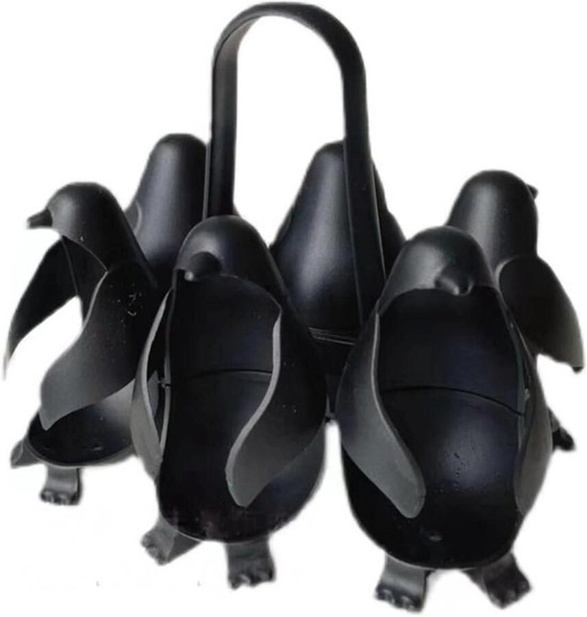 Pinguïn eierhouder Ketelrek Eierkoker Eieren Koken 3-in-1 functie 6 eieren Niet gespecificeerd