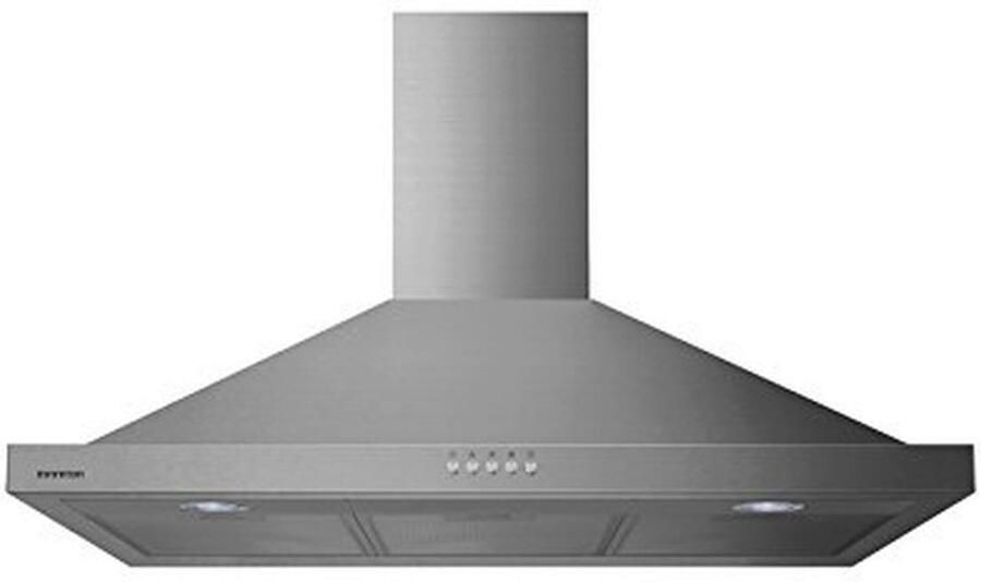 Piramidevormige Afzuigkap 90 cm 400 m3 h Zuigkracht Roestvrij Staal