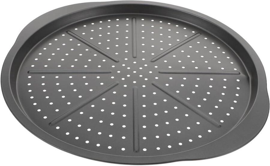 Pizza Bakplaat Bakvorm Pizza Thuis Bakken Anti-aanbaklaag 38cm Zwart