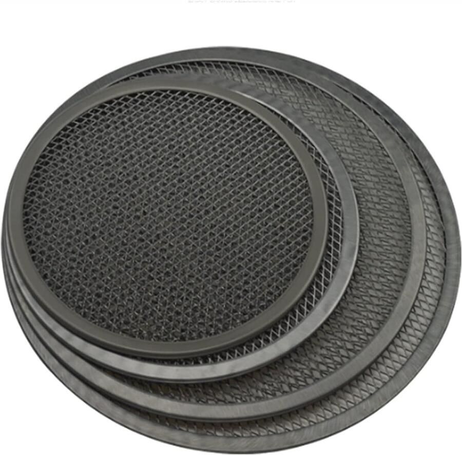 Pizza bakplaat Bakvorm rond Pizza bakken Antiaanbaklaag 25 cm Zwart - Foto 1