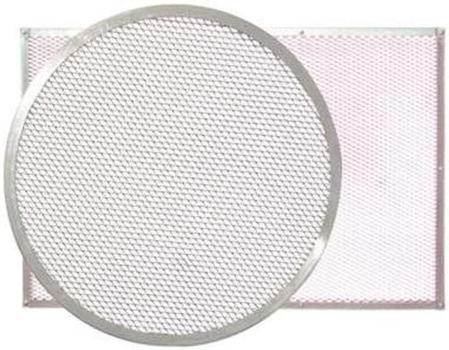 Pizza Bakplaat Perforatie Bakplaat Gelijkmatig Bakken Betere Luchtcirculatie 30 cm Zilver