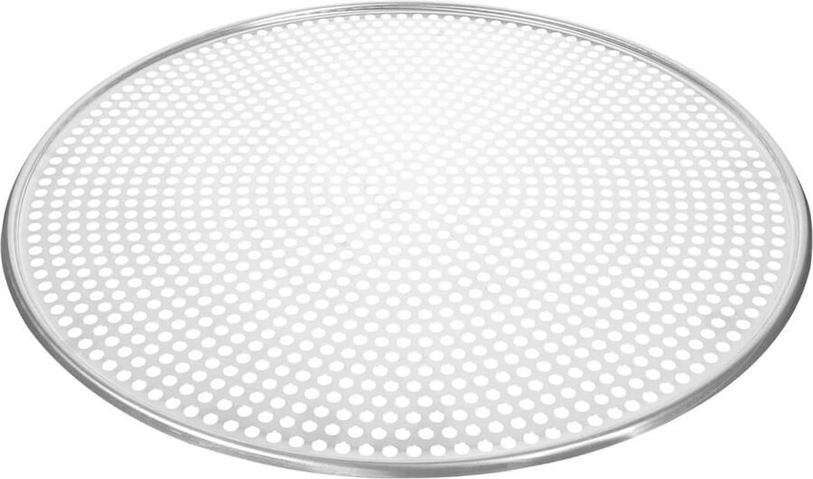 Pizza Bakplaat Pizza Gaas Pizza Bakken Geperforeerd Ontwerp 16 Inch Zilver