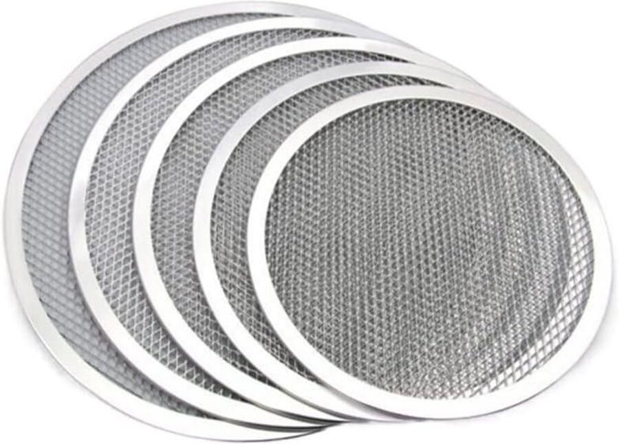 Pizza Bakplaat Pizza Schaal Pizza Bakken Non-stick Coating 28 cm Zilver