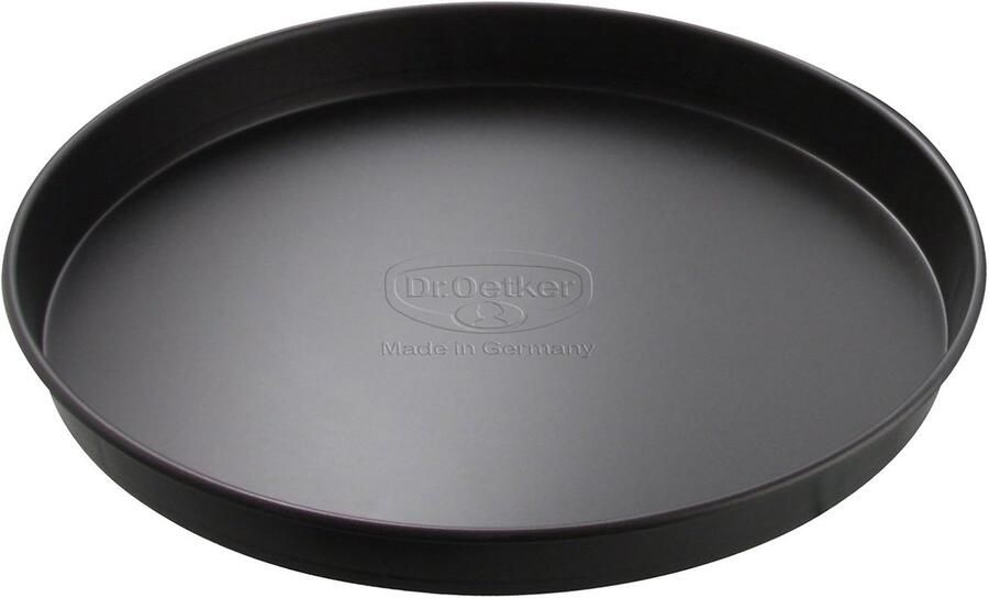 Pizza Bakplaat Rond Zelf Pizza Bakken Ovenbestendig 450F Ø24cm Staal Zwart