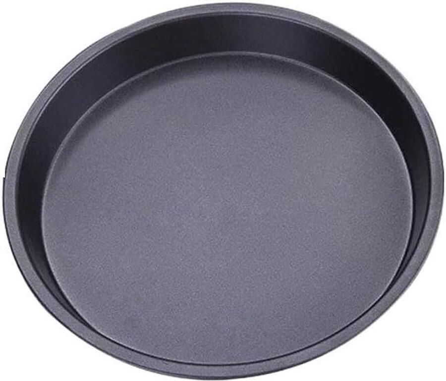 Pizza Bakplaat Ronde Tray Pizza Bakken Hittebestendig Metaal 25.5cm Zwart