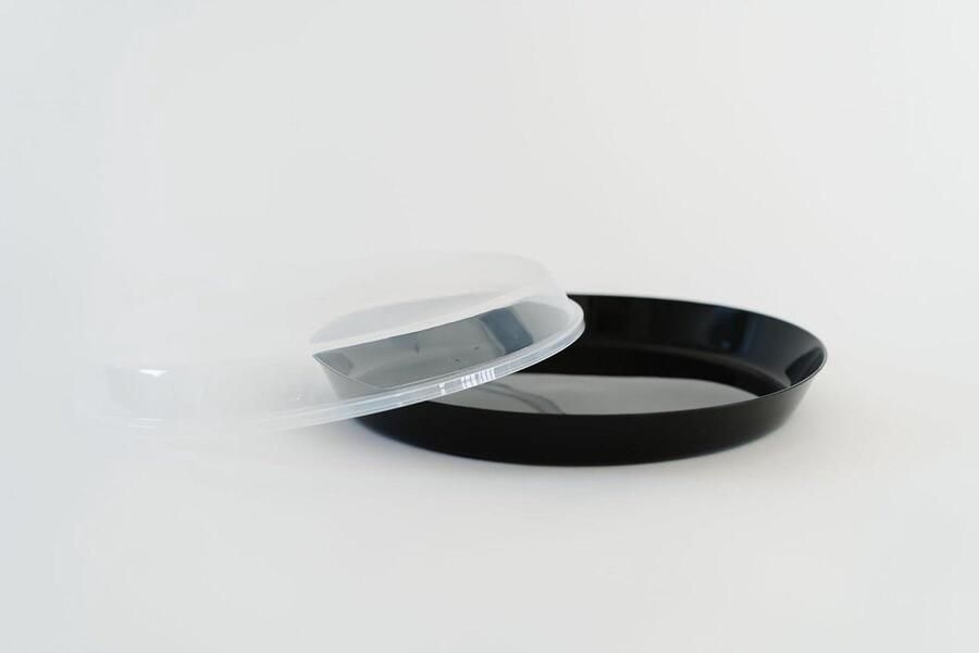 Pizza Bewaardoos Pizza Opslag Pizza Warm Houden Geïsoleerde Constructie 35 cm Zwart