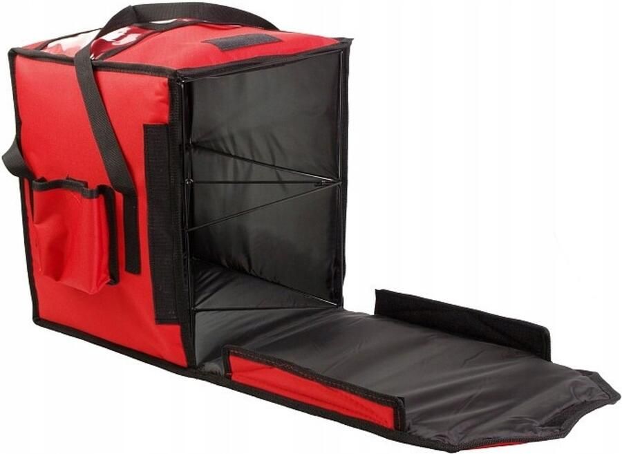 Pizza Bezorgtas voor 8 dozen 35x35cm Thermisch met Frame