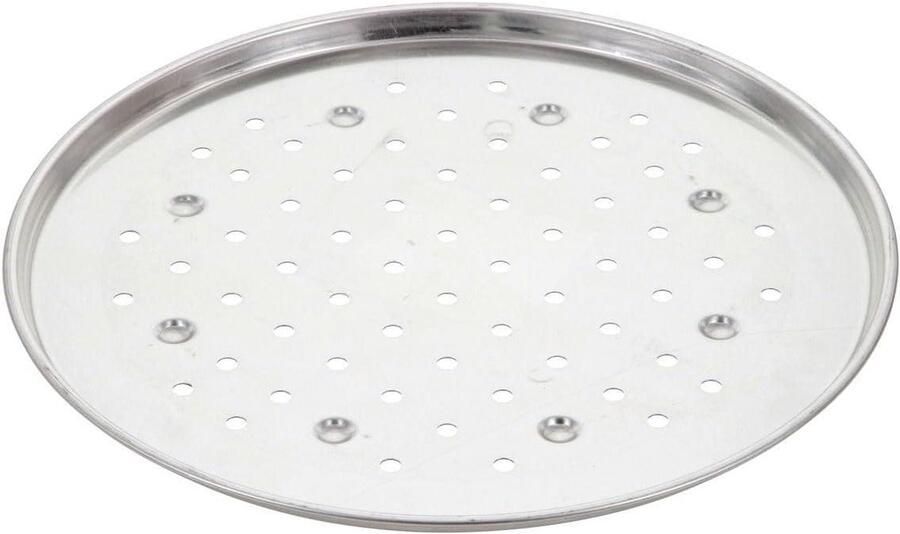 Pizza Bord Perforated Bakplaat Pizza Bakken Tinplate Materiaal 300 Millimeter Wit