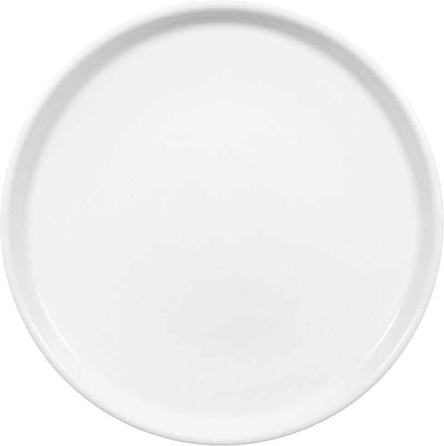 Pizza Bord Serveerschaal Lekker Eten Hoogwaardig Porselein 30 cm Wit