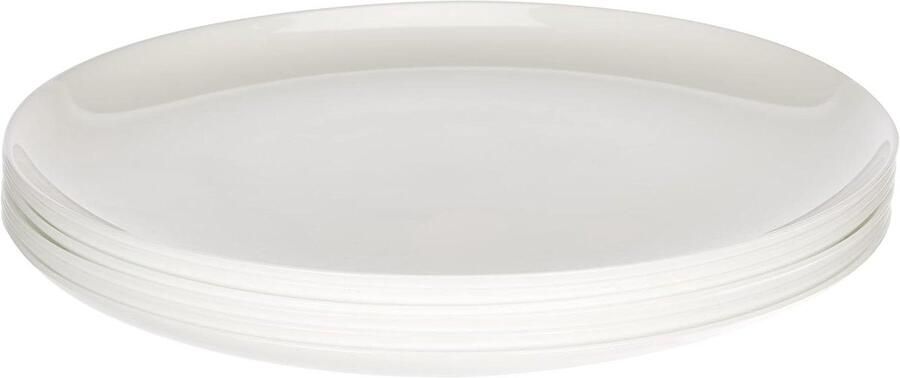 Pizza Borden Oven Schalen Eten Serveren Modern Elegant Design 32 cm 6 Stuks Wit