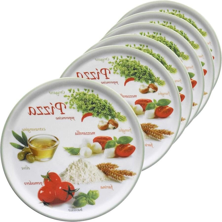 Pizza Borden set Diner serveren XL formaat 33.8 cm Groen