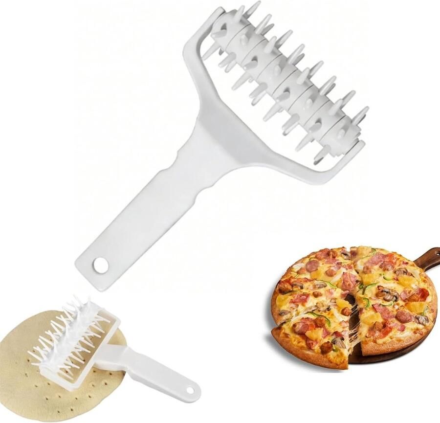 Pizza Deeg Docker Roller Plastic Deeg Prikker voor Blisterpreventie Ideaal voor Pizza en Gebak Bakgereedschap voor Perfecte Resultaten
