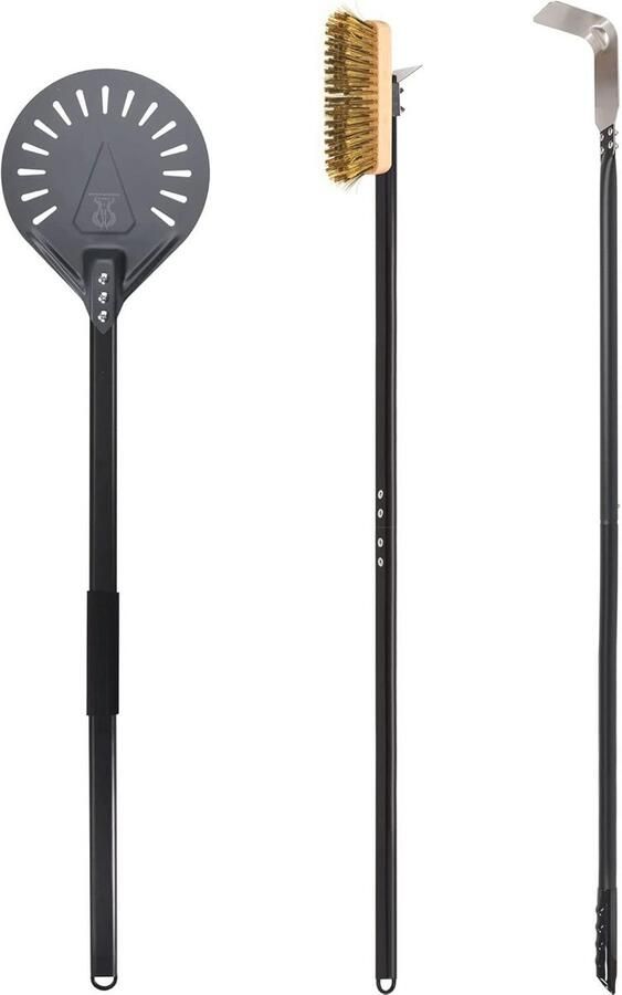 Pizza Draaipeel Sets met 9 Inch Peelen en 40 Inch Aluminium Handvat voor Houtgestookte Pizza Ovens