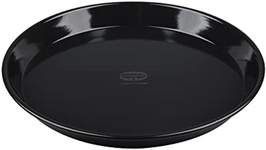 Pizza- en taartplaat Bakplaat Pizzablik Appelsap bakken Hoge kwaliteit antiaanbaklaag 28 cm diameter Zwart