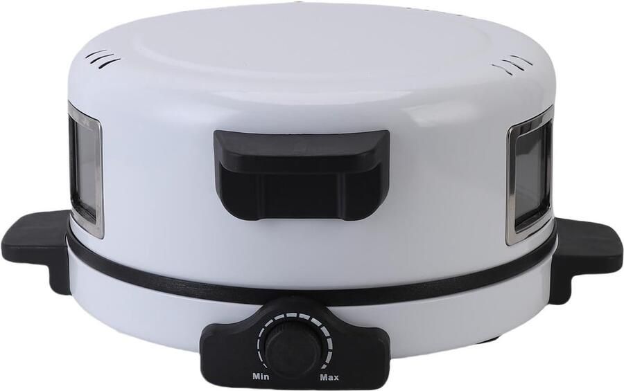 Pizza Maker Oven Bakmachine Thuis Restaurantgebruik Snelle Verwarming 39x38x15cm Zwart