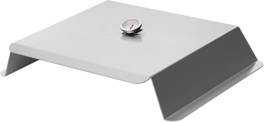Pizza Opzetstuk Grill Pizza Oven Pizza Bakken Roestvrij Staal 540 x 280 mm Zilver