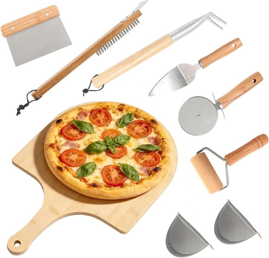Pizza Oven Accessoireset Pizza Gereedschapset Pizza Maken 7 Delige Complete Set