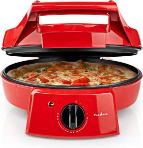 Pizza oven Aluminium 1800W Rood