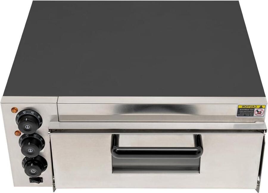 Pizza Oven Elektrisch Keuken Oven Lekkere Pizza Bakken Precieze Temperatuur Controle 20 Liter Capaciteit Zwart Zilver