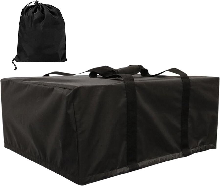 Pizza Oven Hoes Pizzamaker Beschermer Outdoor Koken Waterdicht en Windbestendig 63x55x28 cm Zwart